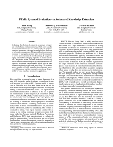 PEAK: Pyramid Evaluation via Automated Knowledge