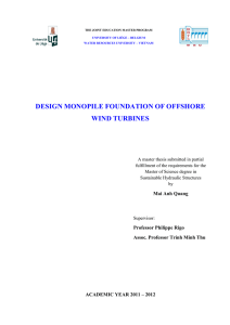 design monopile foundation of offshore wind turbines