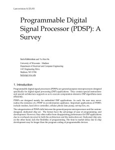 Paper in PDF on Programmable Digital Signal Processor.