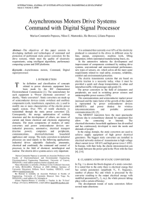 Asynchronous Motors Drive Systems Command with Digital Signal