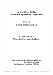 EXPERIMENT 5 - Spectrum Analyzer_0903429