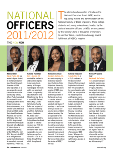 OFFICERS - National Society of Black Engineers