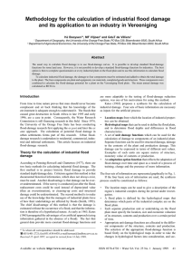 Methodology for the calculation of industrial flood damage and its