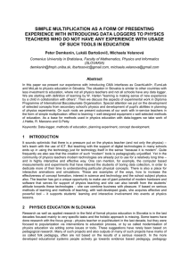 simple multiplication as a form of presenting experience with