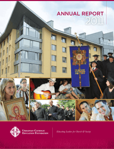 annual report - Ukrainian Catholic Education Foundation
