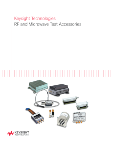 Keysight Technologies RF and Microwave Test Accessories