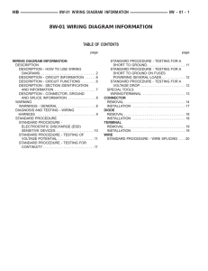 8W-01 WIRING DIAGRAM INFORMATION