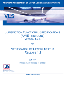 jurisdiction functional specifications (amie protocol
