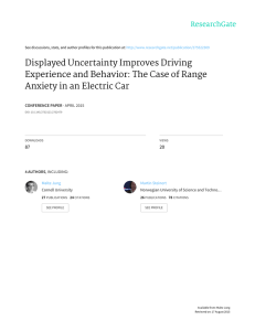 Displayed Uncertainty Improves Driving Experience and Behavior
