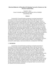 Electrical Behavior of Downburst-Producing Convective