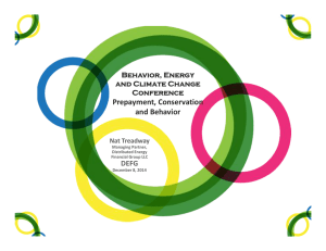 presentation - Behavior Energy and Climate Conference