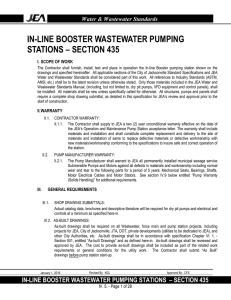 In-Line Booster Wastewater Pumping Stations - Section 435