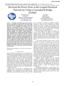 Reversal the Power Flow in the Looped Electrical Network by Using