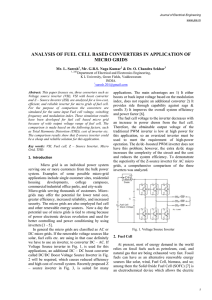analysis of fuel cell based converters in application of micro grids