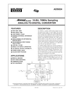 Analog to Digital Convertor ADS824