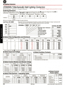 CR360ML2 Mechanically Held Lighting Contactors