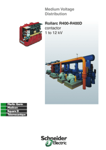 MV contactors type Rollarc R400-R400D (ENG)
