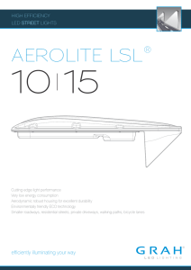 aerolite lsl - Solar LED Solutions