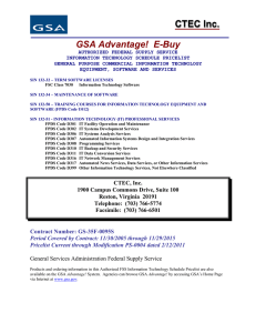 GSA Advantage! E-Buy