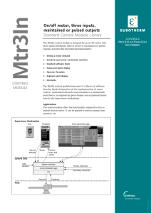 Mtr3In Standard Control Module Library