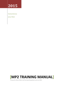 MP2 Training Manual