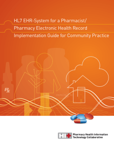 Pharmacy Electronic Health Record Implementation Guide for