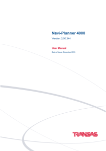 PDF Navi-Planner 4000 User Manual