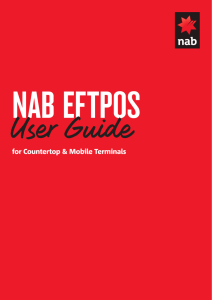 NAB Ingenico EFTPOS Terminal User Guide