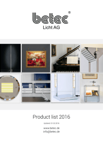 Product list 2016