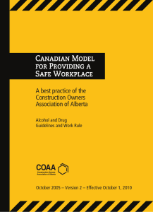Canadian Model for Providing a Safe Workplace
