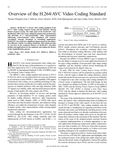 Overview of the ?H.264 - Multimedia Signal Processing Group, IT-Lx