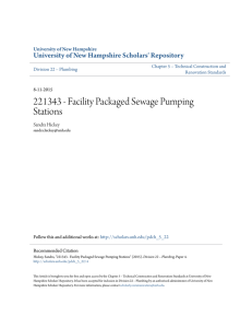 221343 - Facility Packaged Sewage Pumping Stations