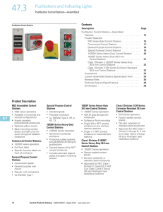 47.3 Pushbuttons and Indicating Lights