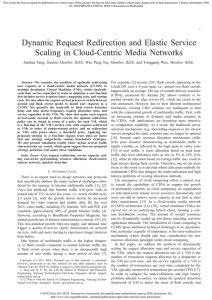 Dynamic Request Redirection and Elastic Service Scaling in Cloud