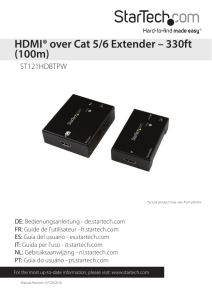 HDMI® over Cat 5/6 Extender – 330ft