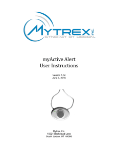 myActive Alert User Instructions