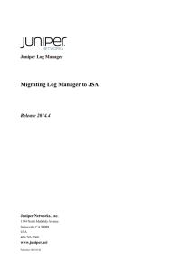 Log Manager Migration Tech Note Book