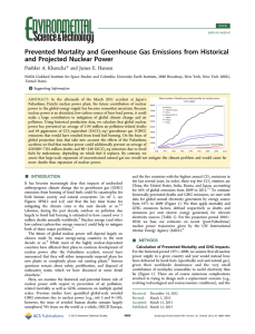 Prevented Mortality and Greenhouse Gas