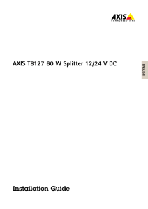 AXIS T8127 60 W Splitter 12/24 V DC