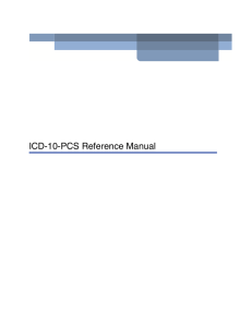 ICD-10-PCS Reference Manual