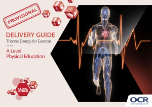 Energy for exercise delivery guide