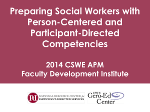 Preparing Social Workers with PC/PD Competencies PPT