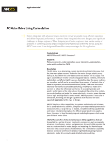 AC Motor Drive Using Cosimulation
