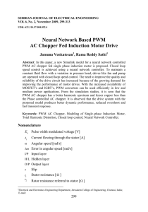 Neural Network Based PWM AC Chopper Fed Induction Motor Drive