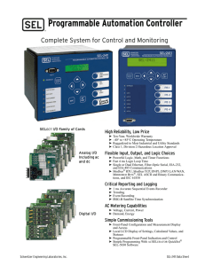 SEL-2411 Programmable Automation Controller Data Sheet