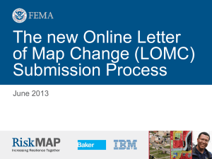 Online Letter of Map Change (LOMC) Training Tutorial