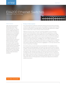 EX4200 Ethernet Switches
