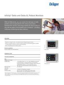 Data sheet: Infinity® Delta and Delta XL Patient Monitors