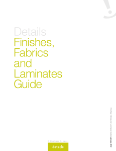 Details Finishes, Fabrics and Laminates Guide