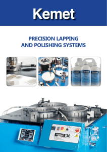 precision lapping and polishing systems